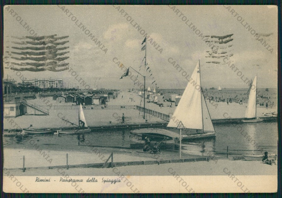Rimini Città Barche FG cartolina KB0674 – fronte
