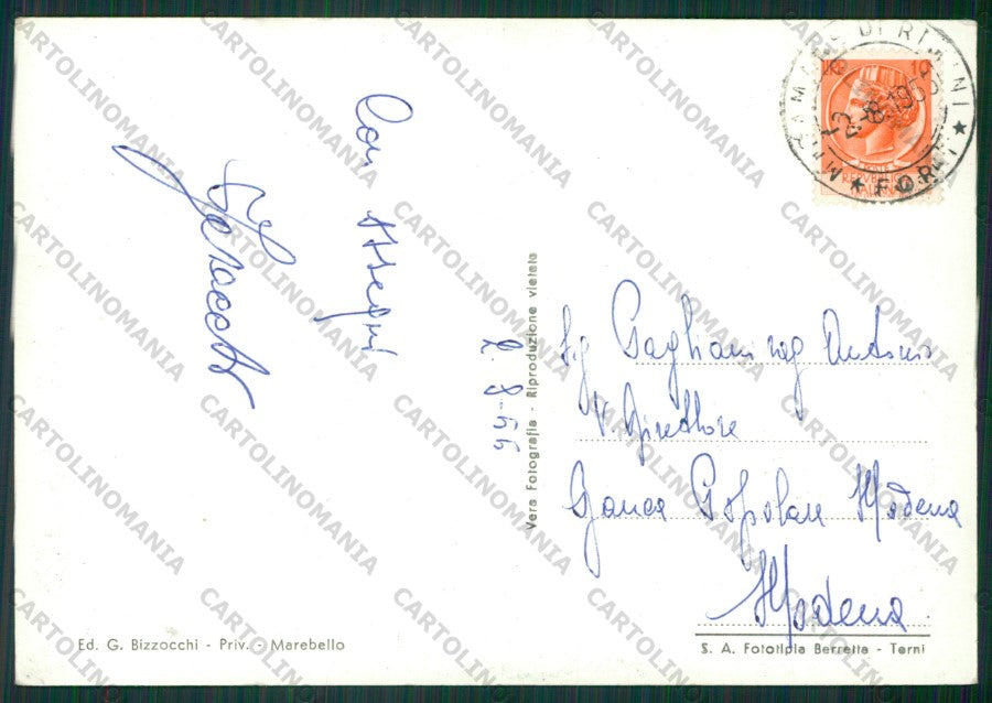 Rimini Marebello di Foto FG cartolina KB0685 – retro