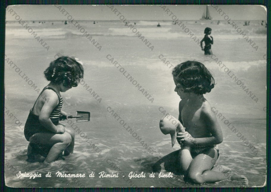 Rimini Miramare di PIEGHINE Foto FG cartolina KB0695 – fronte