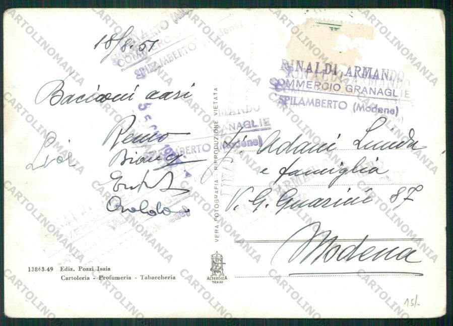 Rimini Miramare di PIEGHINE Foto FG cartolina KB0695 – retro
