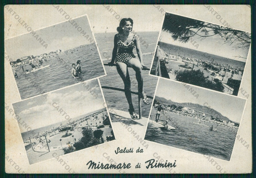 Rimini Miramare di Saluti da Pin Up FG cartolina KB0696 – fronte