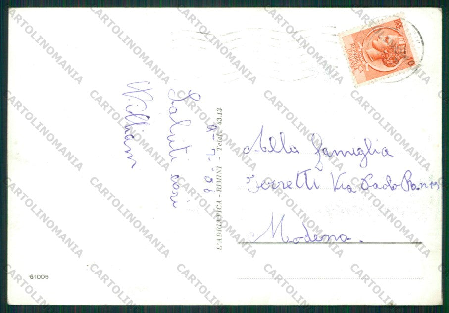 Rimini Miramare di Saluti da Foto FG cartolina KB0698 – retro