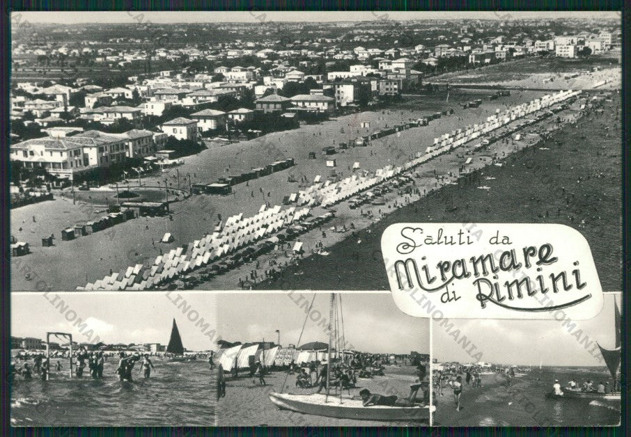 Rimini Miramare di Saluti da Foto FG cartolina KB0709 – fronte