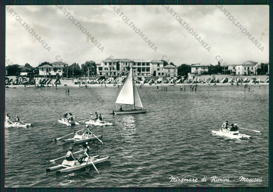 Rimini Miramare di Barche Foto FG cartolina KB0710 – fronte