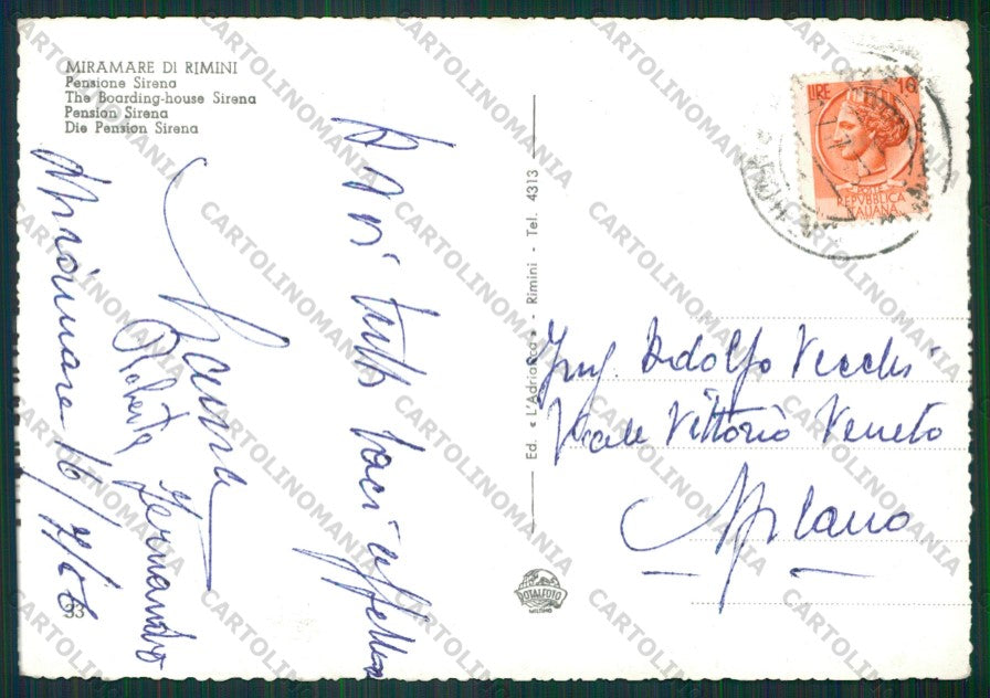 Rimini Miramare di Foto FG cartolina KB0714 – retro