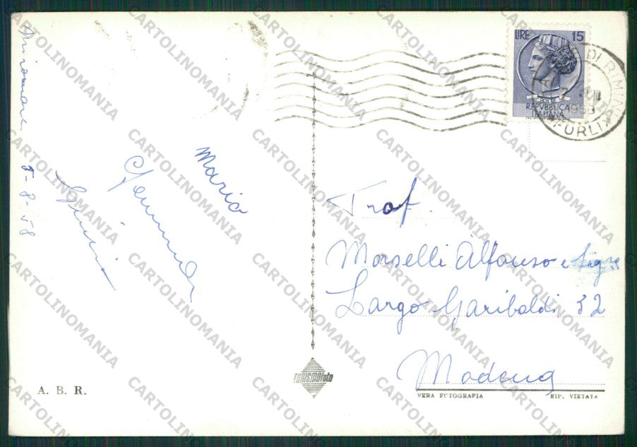 Rimini Miramare di Foto FG cartolina KB0716 – retro