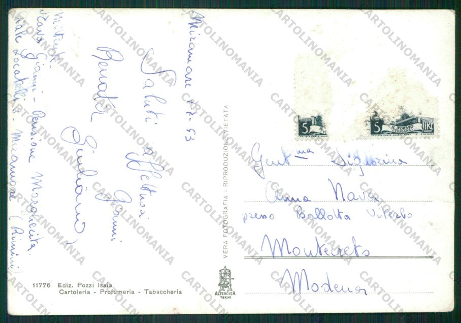 Rimini Miramare di PIEGHINA Foto FG cartolina KB0721 – retro