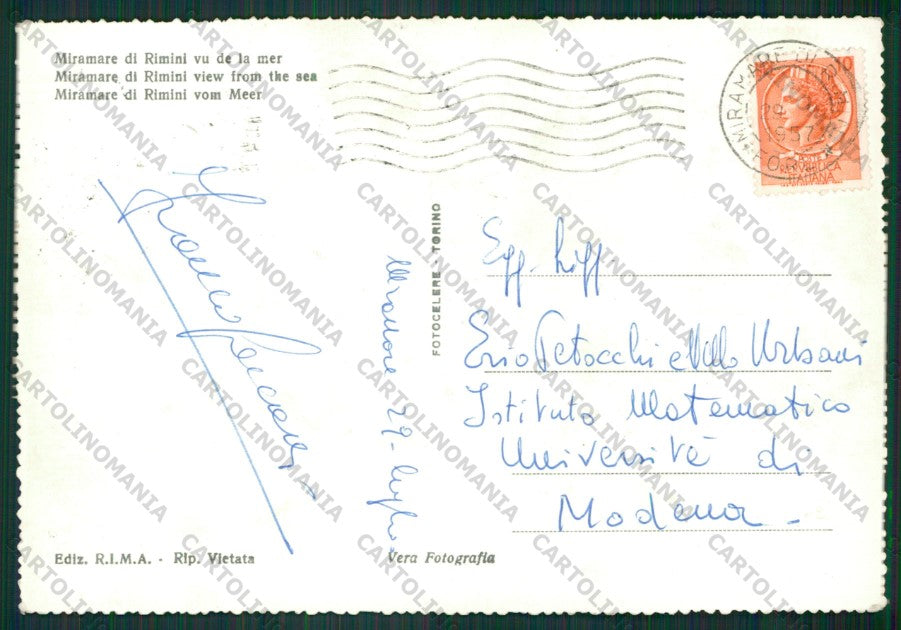 Rimini Miramare di Foto FG cartolina KB0729 – retro