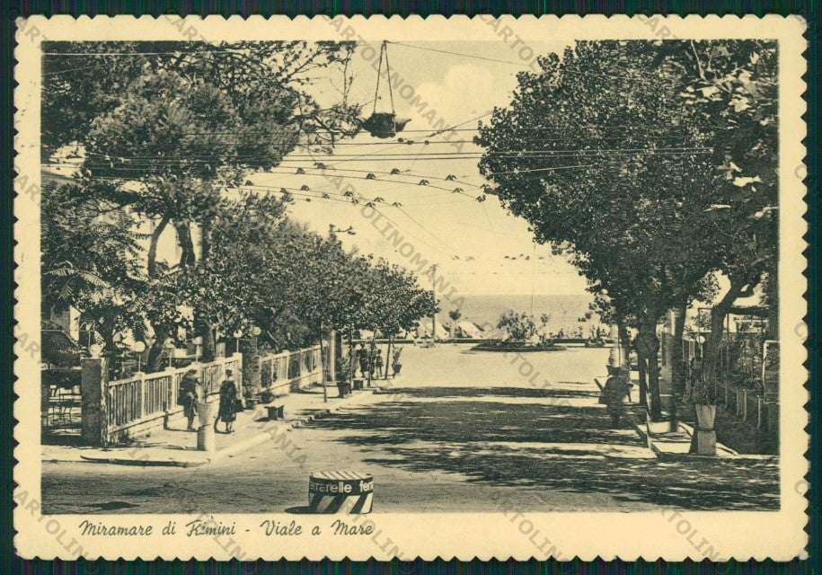 Rimini Miramare di FG cartolina KB0733 – fronte