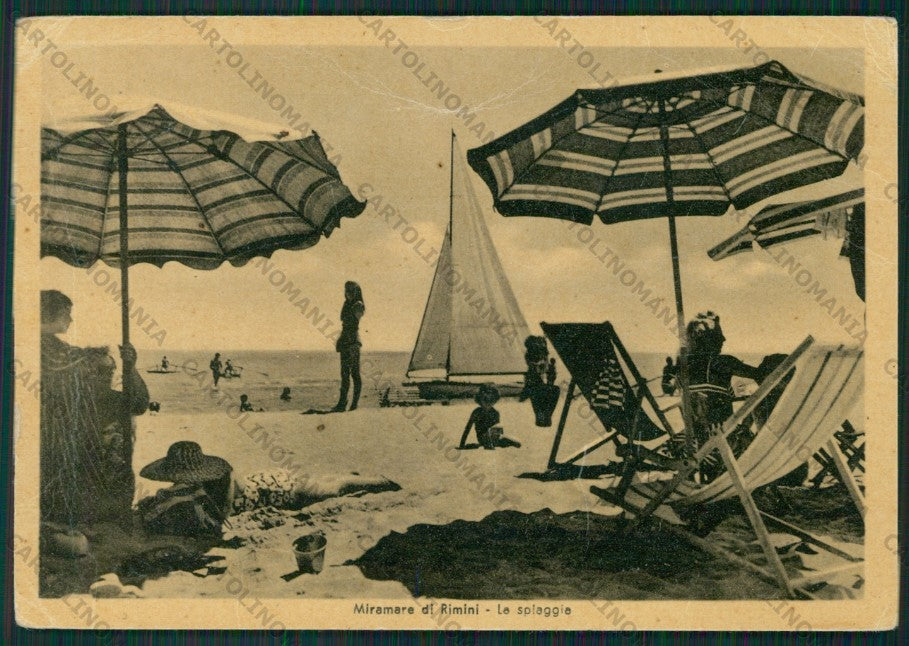 Rimini Miramare di PIEGHE FG cartolina KB0738 – fronte