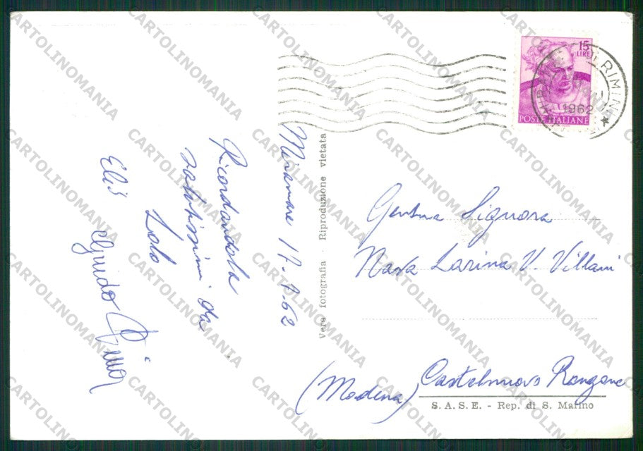 Rimini Miramare di Foto FG cartolina KB0743 – retro