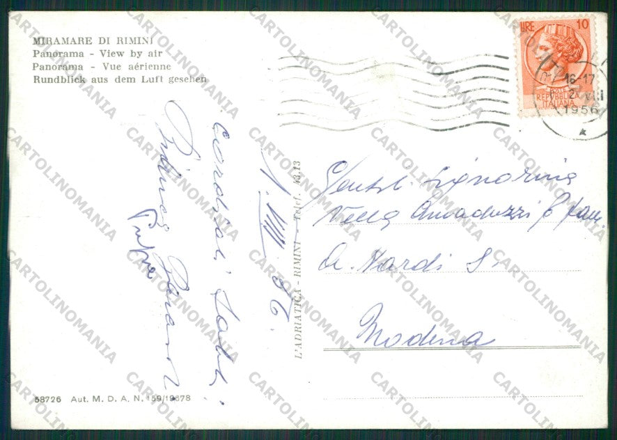 Rimini Miramare di Foto FG cartolina KB0744 – retro