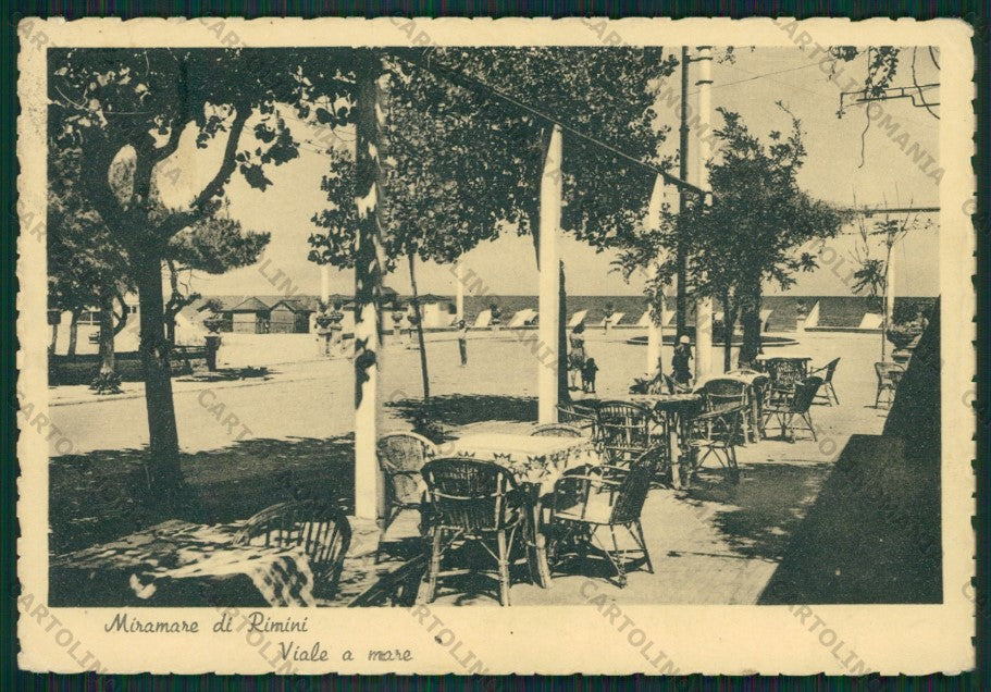 Rimini Miramare di FG cartolina KB0745 – fronte