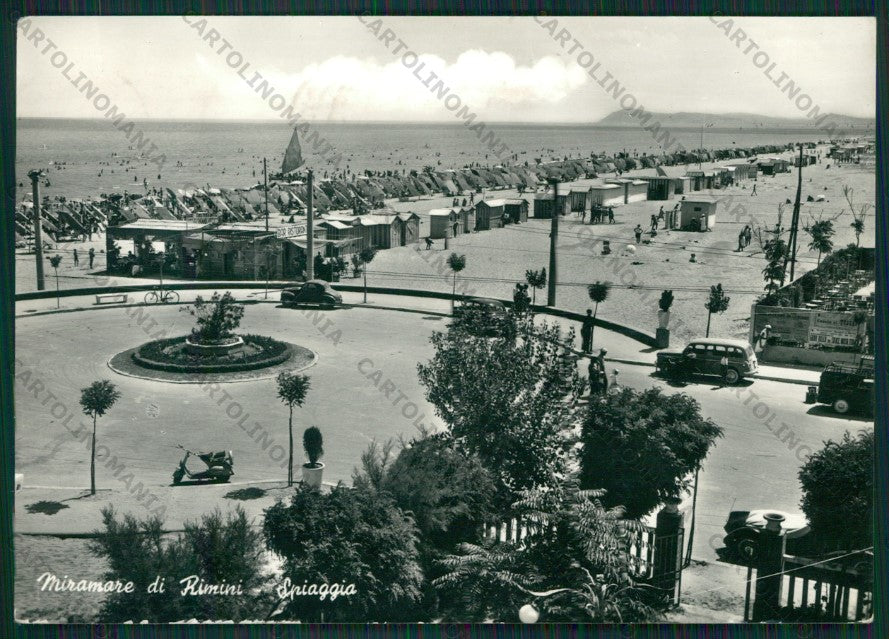 Rimini Miramare di Vespa Foto FG cartolina KB0756 – fronte