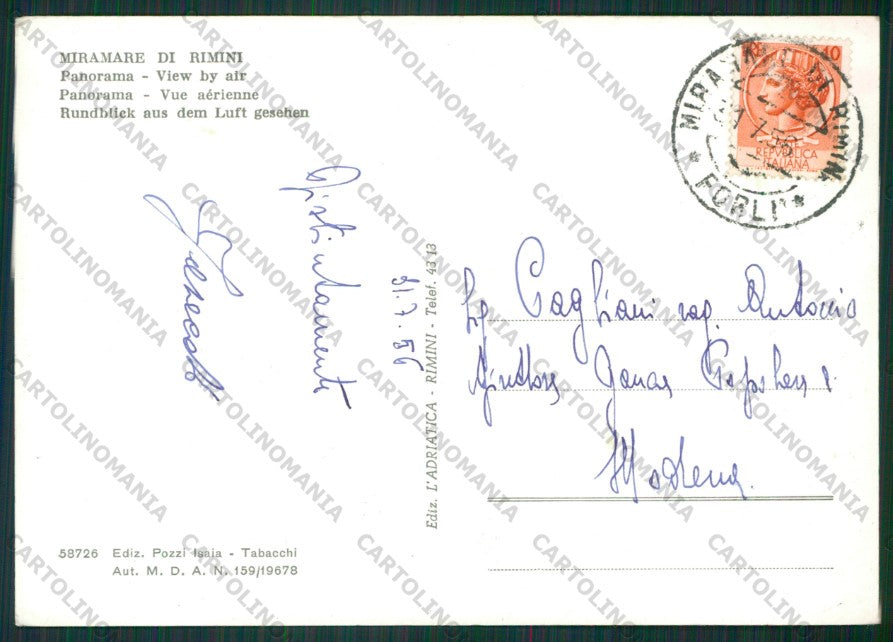 Rimini Miramare di Foto FG cartolina KB0762 – retro