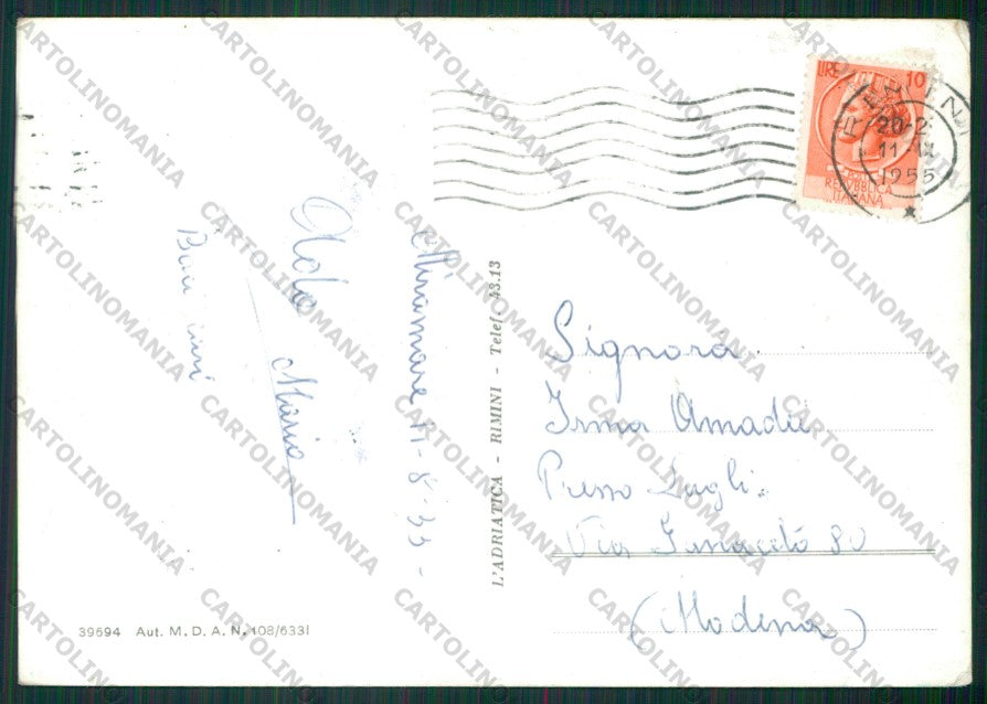 Rimini Miramare di Foto FG cartolina KB0765 – retro