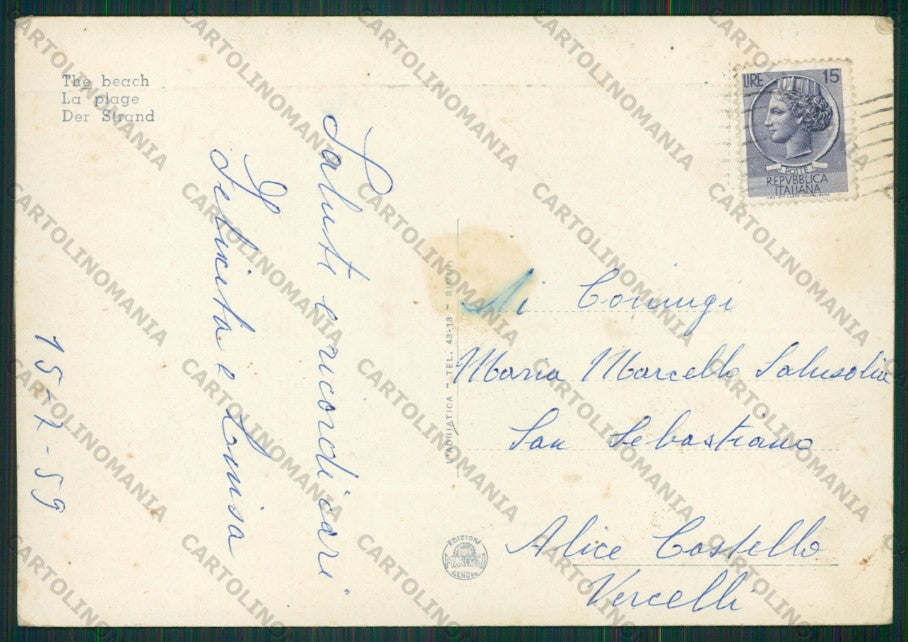 Rimini Viserba PIEGHINA FG cartolina KB0828 – retro