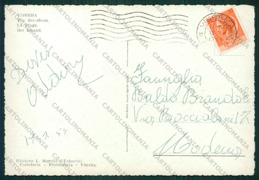 Rimini Viserba FG cartolina KB0839 – retro