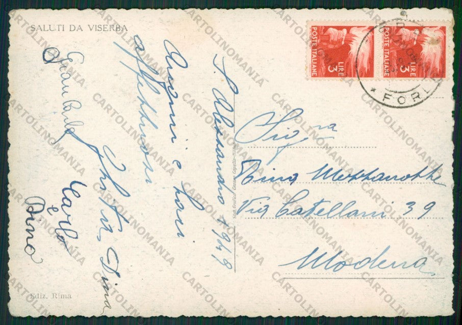 Rimini Viserba MACCHIE FG cartolina KB0863 – retro