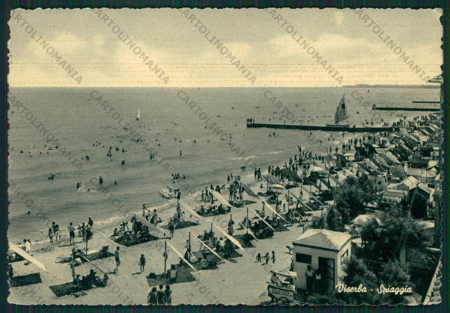 Rimini Viserba PIEGHE FG cartolina KB0871 – fronte