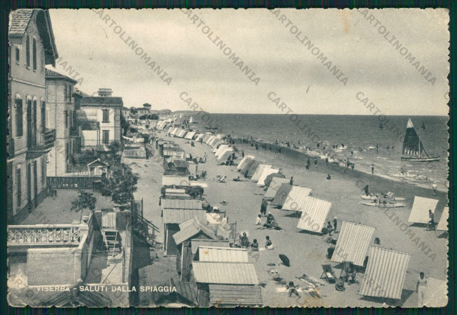 Rimini Viserba PIEGHINE MACCHIA FG cartolina KB0872 – fronte