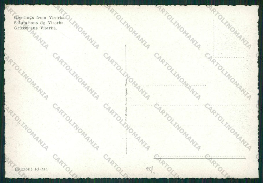 Rimini Viserba Saluti da FG cartolina KB0885 – retro