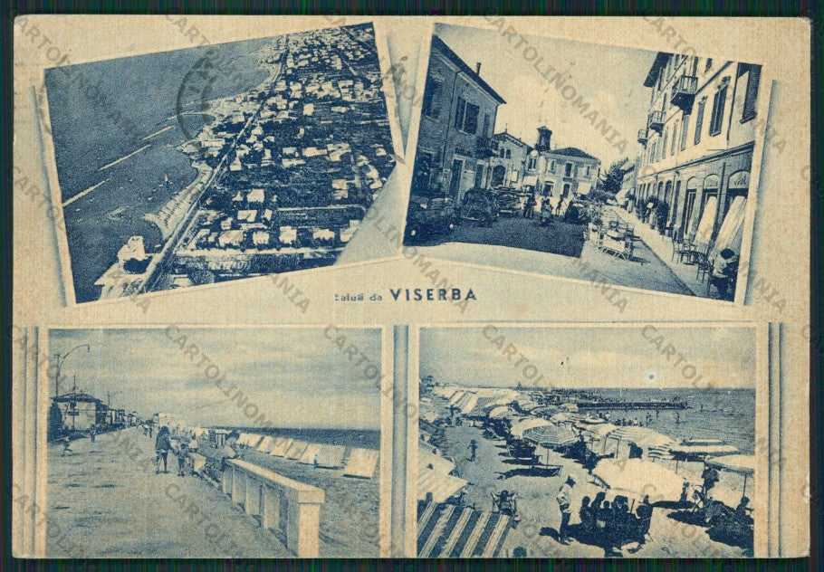 Rimini Viserba Saluti da PIEGHINA FG cartolina KB0886 – fronte