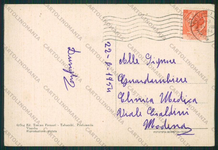 Rimini Viserba Saluti da PIEGHINA FG cartolina KB0886 – retro