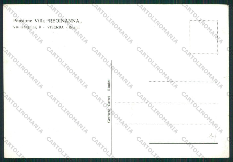 Rimini Viserba PIEGHINE Foto FG cartolina KB0889 – retro