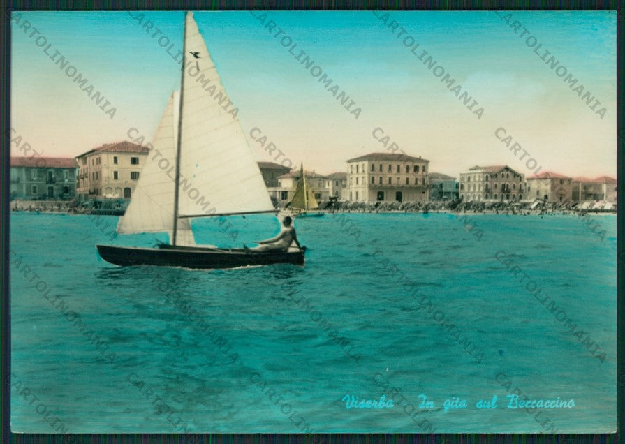 Rimini Viserba Barca Foto FG cartolina KB0890 – fronte