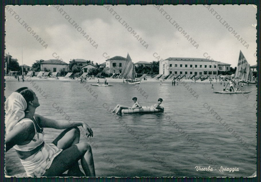 Rimini Viserba Pin Up PIEGHINA Foto FG cartolina KB0902 – fronte