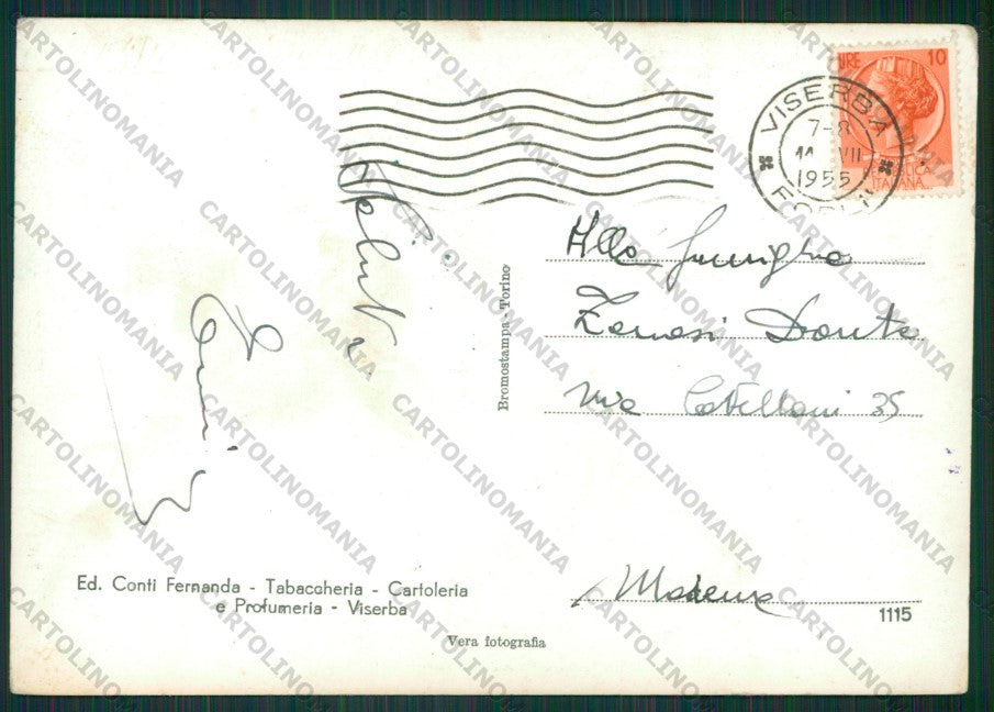 Rimini Viserba Barca PIEGHINE Foto FG cartolina KB0904 – retro