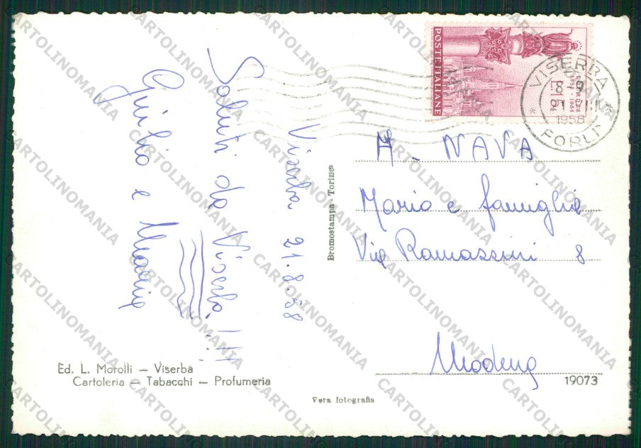 Rimini Viserba Foto FG cartolina KB0914 – retro