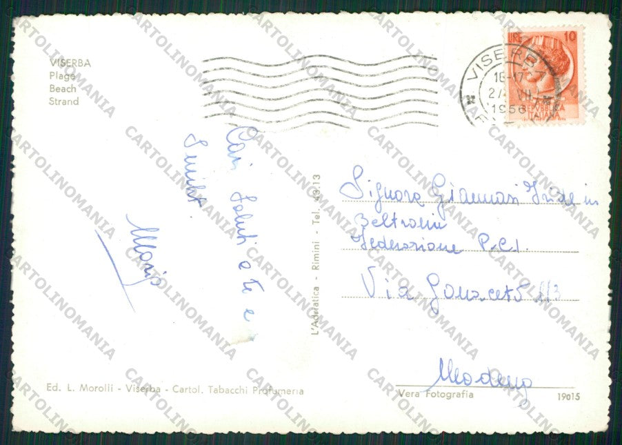 Rimini Viserba Foto FG cartolina KB0924 – retro