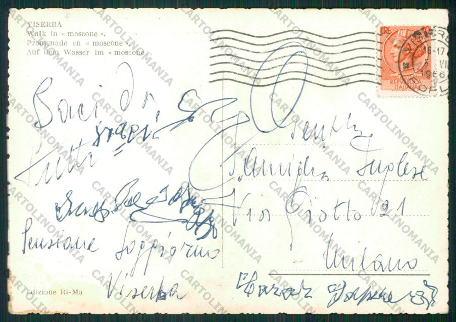 Rimini Viserba Foto FG cartolina KB0926 – retro