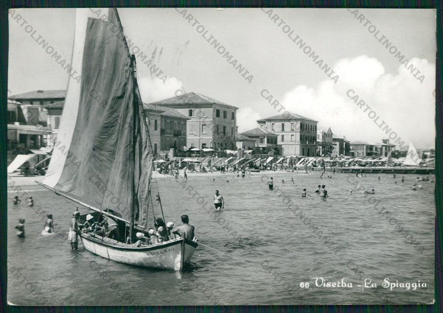 Rimini Viserba Barca Foto FG cartolina KB0928 – fronte