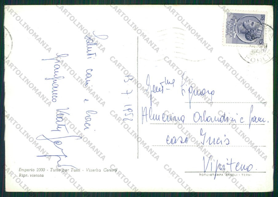 Rimini Viserba Barca Foto FG cartolina KB0928 – retro