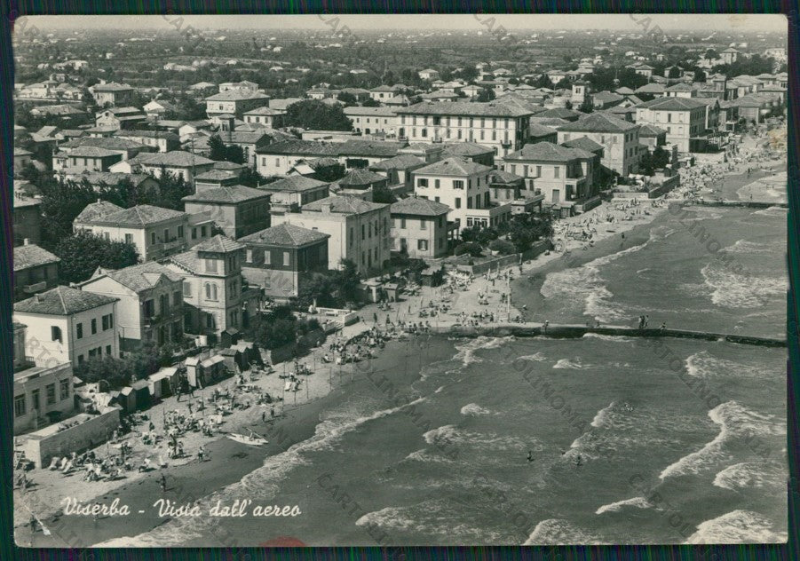 Rimini Viserba PIEGHINE Foto FG cartolina KB0929 – fronte