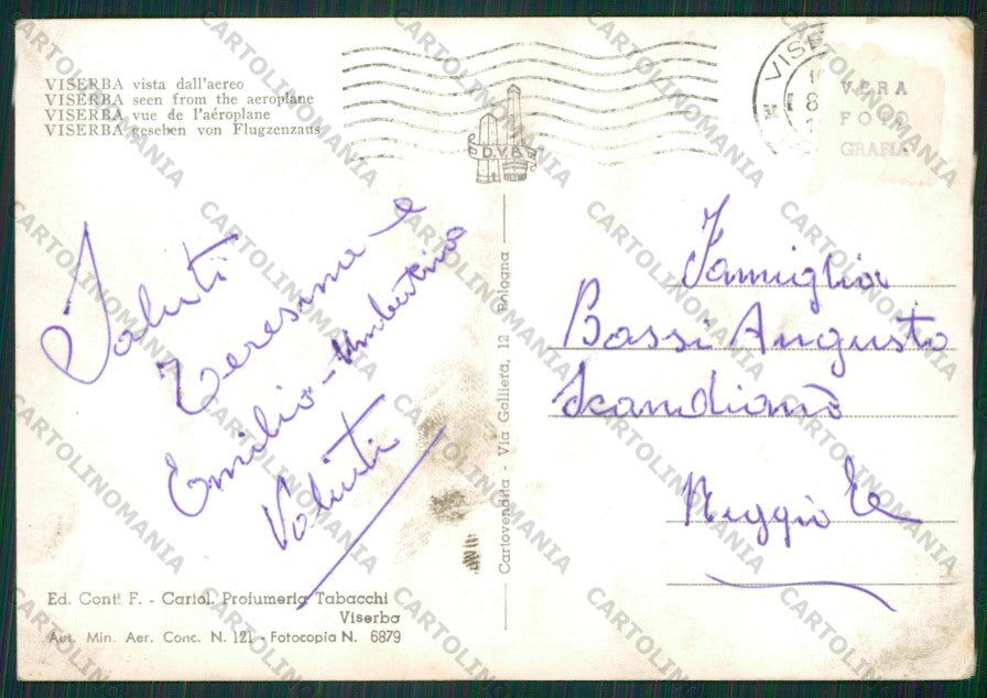 Rimini Viserba PIEGHINE Foto FG cartolina KB0929 – retro