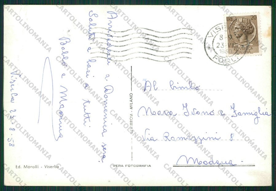Rimini Viserba Barche Foto FG cartolina KB0931 – retro