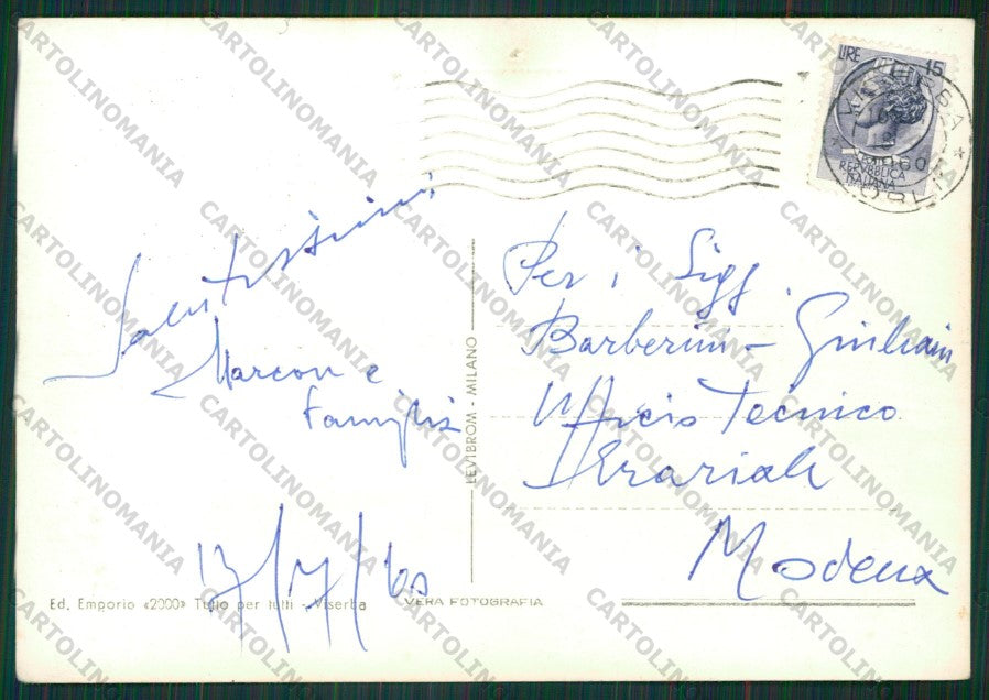 Rimini Viserba FORO Foto FG cartolina KB0938 – retro