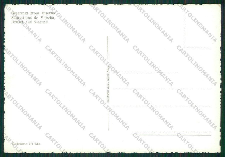 Rimini Viserba Saluti da Foto FG cartolina KB0942 – retro