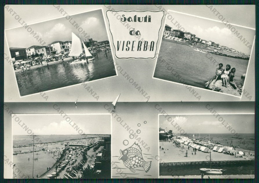 Rimini Viserba Saluti da Foto FG cartolina KB0943 – fronte
