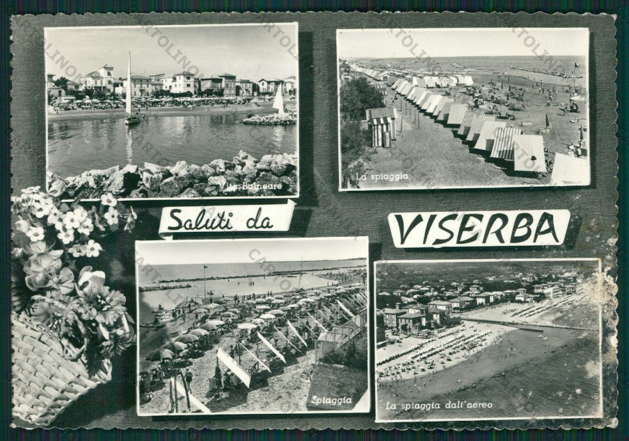 Rimini Viserba Saluti da Foto FG cartolina KB0946 – fronte
