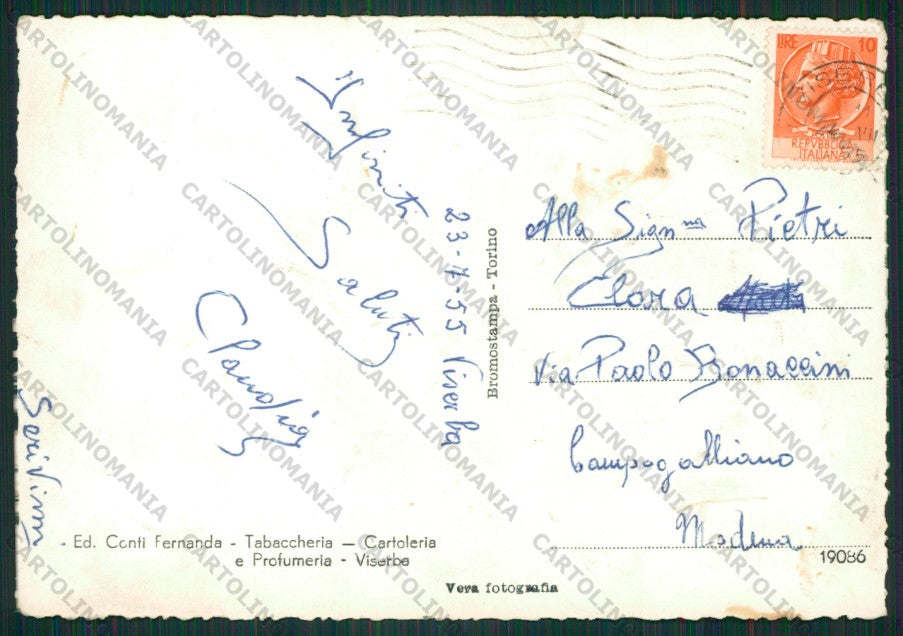Rimini Viserba Saluti da PIEGHINE Foto FG cartolina KB0948 – retro