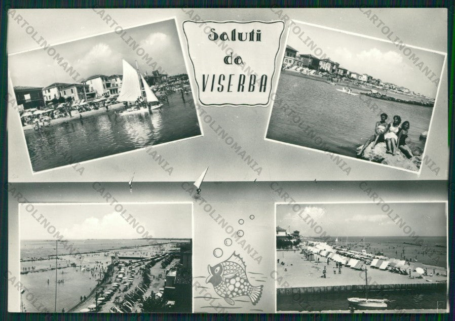 Rimini Viserba Saluti da PIEGHINA Foto FG cartolina KB0954 – fronte