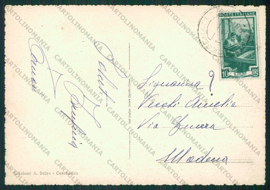 Forlì Cesenatico PIEGHINA FG cartolina KB0966 – retro