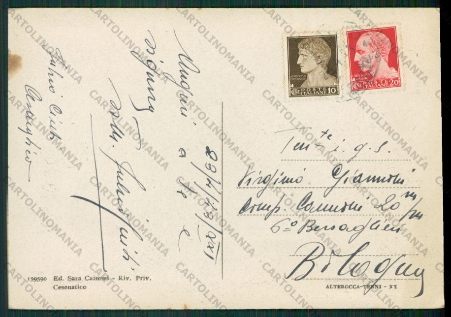 Forlì Cesenatico MACCHIA FG cartolina KB0967 – retro