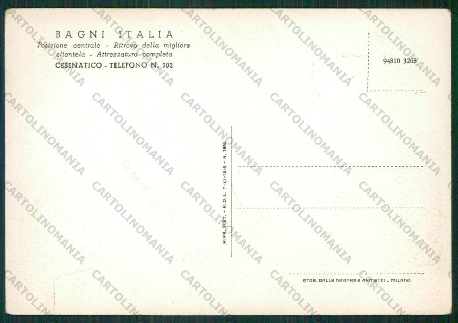 Forlì Cesenatico FG cartolina KB0969 – retro
