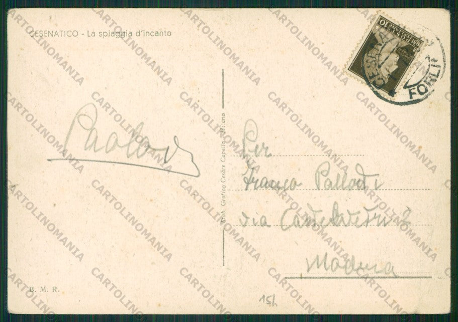 Forlì Cesenatico PIEGA FG cartolina KB0974 – retro